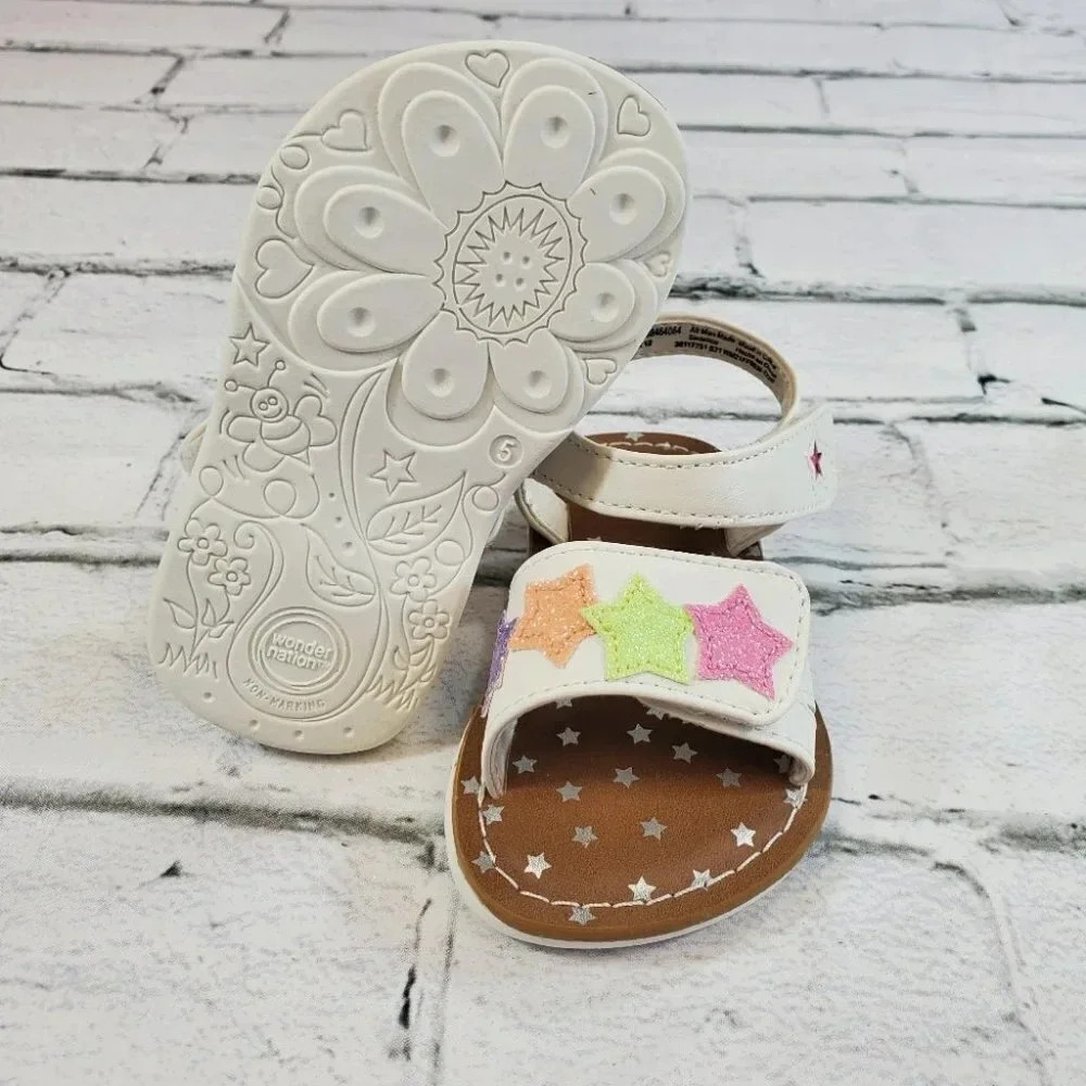 Baby White Star Strappy Sandal - Picture 9 of 9